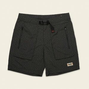 Howler Bros Pedernales Packable Antique Black Geometric Athletic Outdoor Shorts